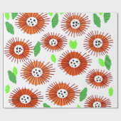Scandi Flower Garden Geschenkpapier (Flach)