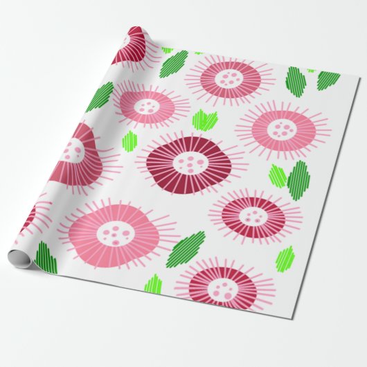 Scandi Flower Garden Geschenkpapier (Ungerollt)