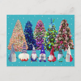 Scandi Gnomes Weihnachten Postkarte