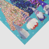 Scandi Gnomos Weihnachtsszene Seidenpapier (Ausschnitt)