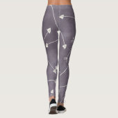 Scandi-graue Pfeile Leggings (Rückseite)