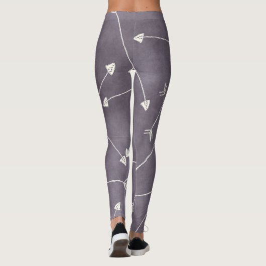 Scandi-graue Pfeile Leggings (Rückseite)