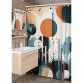 Scandi Groove Duschvorhang