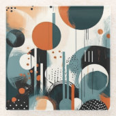 Scandi Groove Glasuntersetzer (Vorderseite)