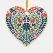 Scandi Heart – Swedish Folk Art Ornament (Vorne)