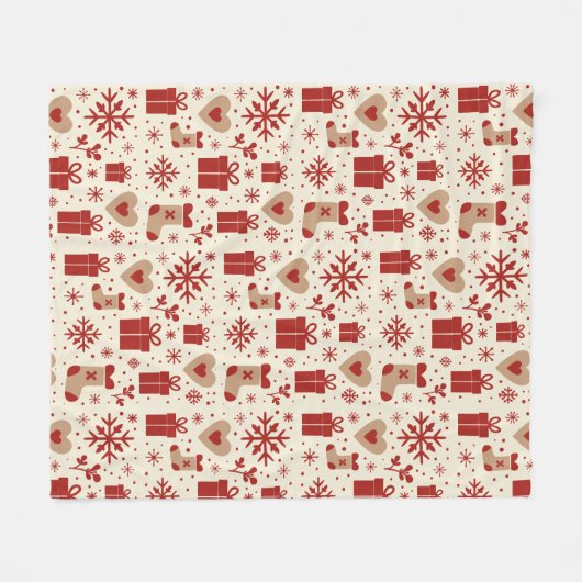 Scandi Holiday Cheer Fleecedecke (Vorderseite (Horizontal))