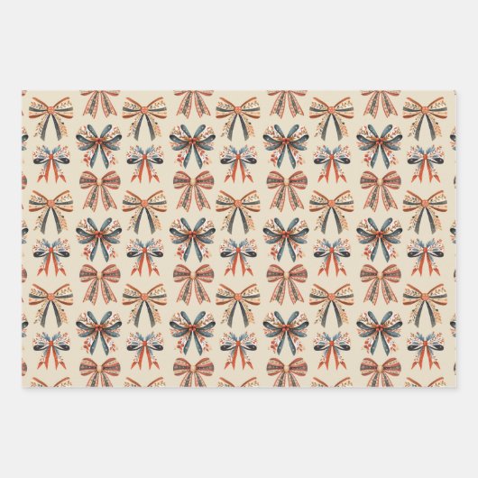 Scandi Holiday Geschenkpapier Set (Vorderseite 2)