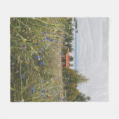 Scandi-Hütte am See Fleecedecke (Vorderseite (Horizontal))