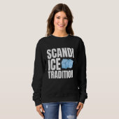 Scandi Ice Tradtion Eisbad Kälteeinbruch Sweatshirt (Vorne ganz)