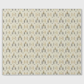 Scandi Ivory Christmas Teardrop Ornament  Geschenkpapier (Flach)