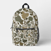 Scandi Leaf Flow Bedruckter Rucksack (Vorderseite)