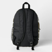 Scandi Leaf Flow Bedruckter Rucksack (Rückseite)