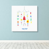 Scandi Minimalistisch Simple Leinwanddruck (Insitu (Holzboden))