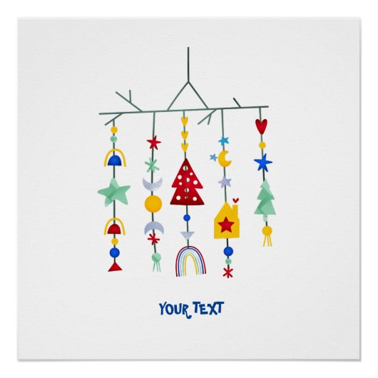 Scandi Minimalistisch Simple Poster (Vorderseite)