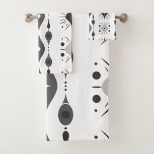 Scandi Motif Badhandtuch Set