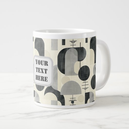 Scandi Motif Nr. 2 | Jumbo-Tasse (Vorderseite Rechts)