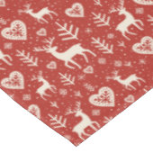 Scandi Reindeer Hearts Tischdecke (Schrägansicht)