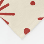 Scandi Starburst Snowflake Fleecedecke (Ecke)