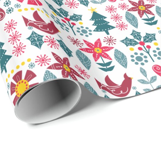 Scandi Style Weihnachtsgeschenk Geschenkpapier (Rolleneckpunkt)