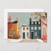 Scandi Style Whimsical Postkarte (Vorne/Hinten)