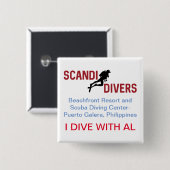 Scandi Taucher tauche ich mit AL Knopf Button (Vorne & Hinten)