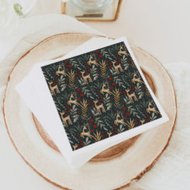 Scandi Weihnachtsbuch Napkins Nordic Holiday Deer Serviette