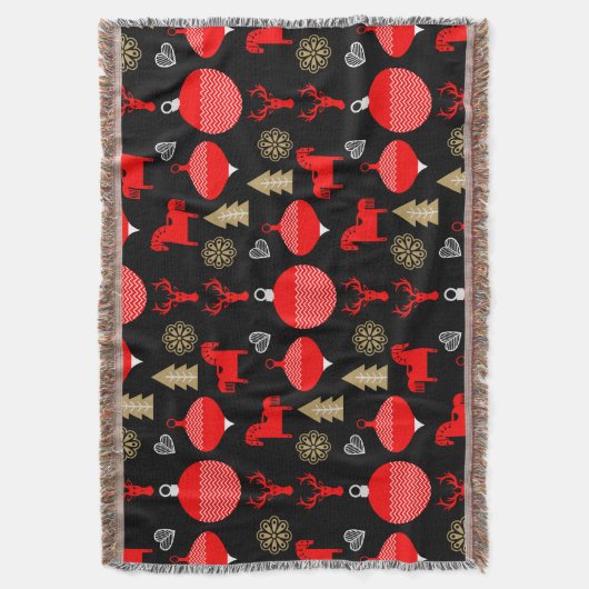 Scandi Weihnachtsdekor Decke (Vorderseite Vertikal)