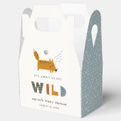 Scandi Wild Tropical Woodland Animals Baby Dusche Geschenkschachtel (Geöffnet)