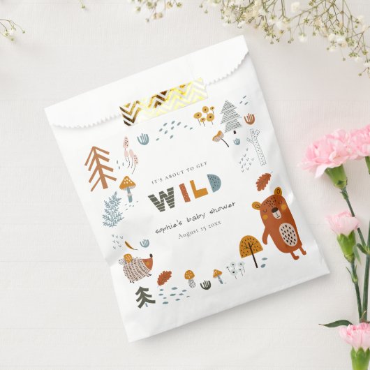 Scandi Wild Tropical Woodland Animals Baby Dusche Geschenktütchen (Versiegelt)