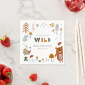 Scandi Wild Tropical Woodland Animals Baby Dusche Serviette (Beispiel)