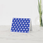 SCANDIA BLAUE STRICK Note Card / Horizontal Karte (Rückseite)