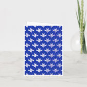 SCANDIA BLAUE STRICK Note Card / Vertikal Karte (Rückseite)