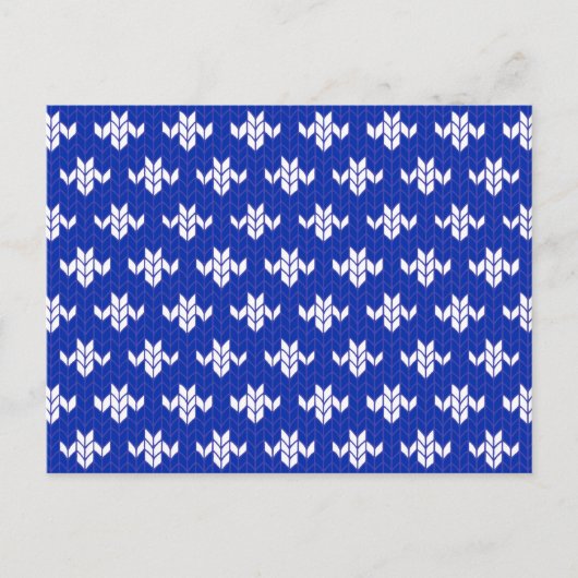 SCANDIA BLAUE STRICK Postkarte / Horizontal (Vorderseite)