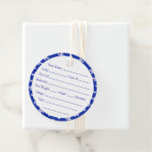 SCANDIA BLUE STRICK 2" Rundgarntags Geschenkanhänger (Beispiel)