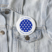 SCANDIA BLUE STRICK 3" Schaltfläche "Round Name Ta Button (Beispiel)