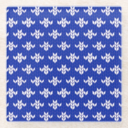 SCANDIA BLUE STRICK Glass Drink Untersetzer (Vorderseite)