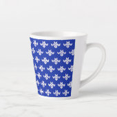 SCANDIA BLUE STRICK Latte Tasse (Rechts)