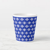 SCANDIA BLUE STRICK Latte Tasse (Vorderseite)