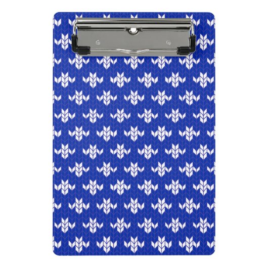 SCANDIA BLUE STRICK Mini-Zwischenablage Mini Klemmbrett (Vorderseite)