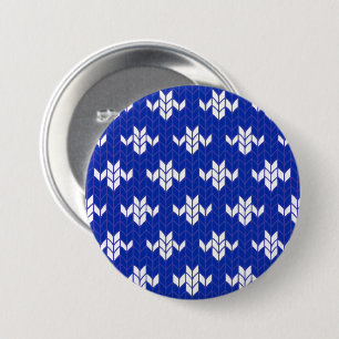 SCANDIA BLUE STRICK Round Button Button