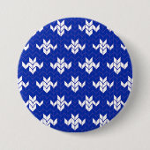 SCANDIA BLUE STRICK Round Button Button (Vorderseite)