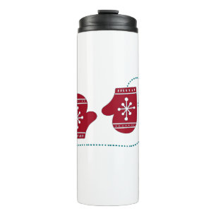Scandia Christmas Moose Angel Blue and Red Scandia Thermosbecher