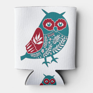 Scandia Christmas Owl Engel Blue and Red Scandia Dosenkühler