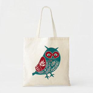 Scandia Christmas Owl Engel Blue and Red Scandia Tragetasche
