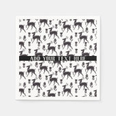 Scandia Folk Art Deer individuell anpassbar Serviette (Vorderseite)