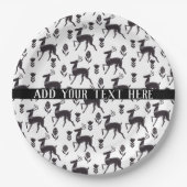 Scandia Folk Art Deer Pappteller (Vorderseite)