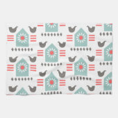 Scandia Folk Art Farm House Geschirrtuch (Horizontal)