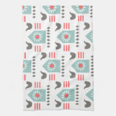 Scandia Folk Art Farm House Geschirrtuch (Vertikal)