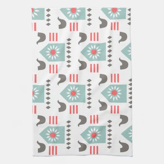 Scandia Folk Art Farm House Geschirrtuch (Vertikal)