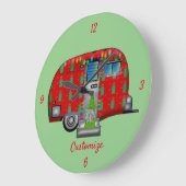 Scandia Gnome Caravan Thunder_Cove  Große Wanduhr (Winkel)